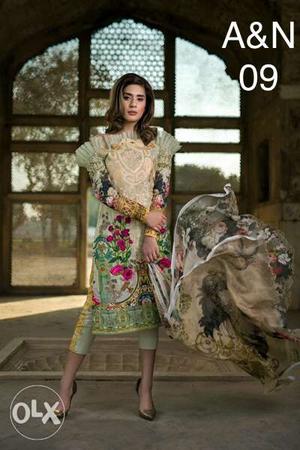 Pure pakistani cotton suit with excellent