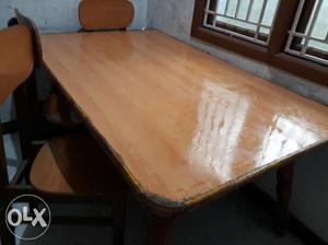 Rectangle dining table with 4 chairs