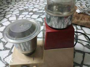 Red And Gray Mixer Grinder