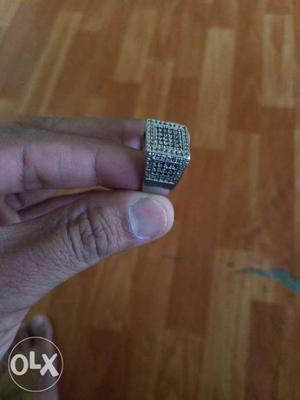 Silver ring 92.5 hallmark size 20 indian