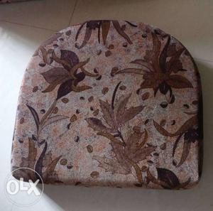 Sofa seat 4 inch floral brown colour