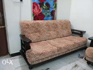 Sofa set (three seater and one seater chairs two)