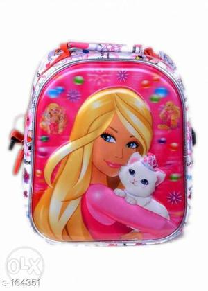Toddler's Red And Pink Backpack