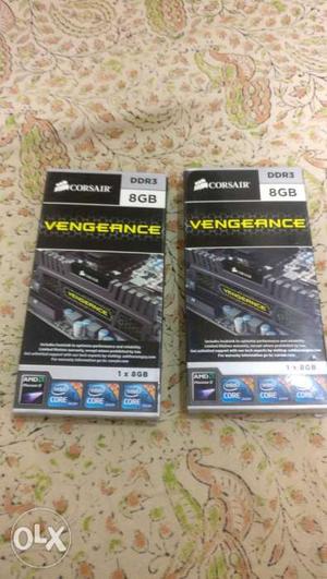 Two Corsair Vengeance 8 GB DDR5 RAM Sticks