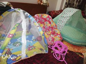 Two baby bed set and one carry cot