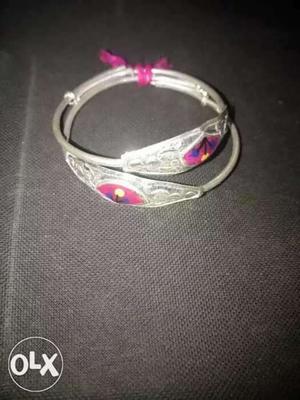 Unused silver bangle for baby