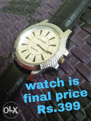 Watch is final price rs 399 ring is final price