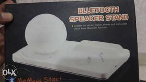 White Bluetooth Speaker Stand Box