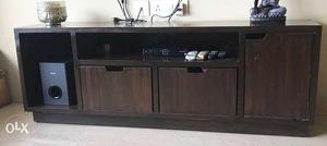 Wooden TV Cabinet veneer polish