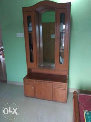 Wooden dressing table with lots of storage space