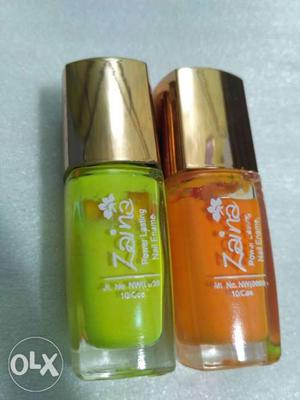 Zaina company nail paint's Two different colours