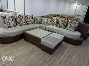 0% Emi pay in installments brand new L shape sofa with