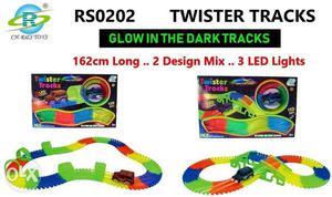 Glow track set hotwheels style new seal pack