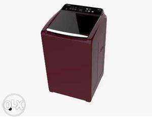 Maroon And Black Top-load Clothes Washer