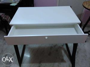 White Wooden 2-layer Table