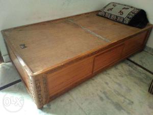 Wooden diwan with storage