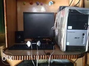 Black Acer Computer Set
