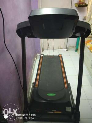 Black And Gray Treadmill (Brand: Avision fitness)