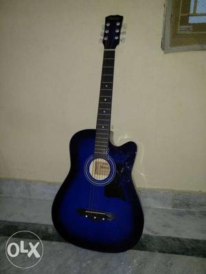 Blue And Black acoustic Guitar 38in