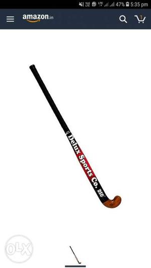 Brown And Black Delux Sports Co. Field pair Hockey Sticks