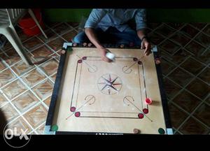 Carrom board with stand 2 month using