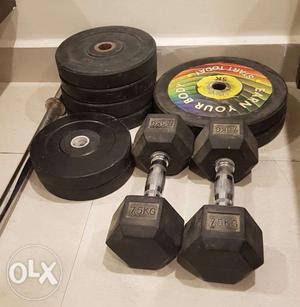 Free Weights, Dumbell and Barbell Rod