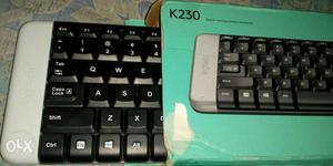 Gray And Black K230 Keyboard With Box