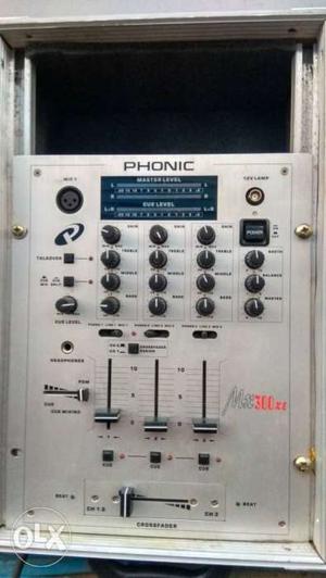 Gray Phonic Audio Mixer 15 d old pate pak
