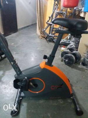 Orange And Black Stationary Bike