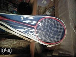 Red Badminton Racket With Bag
