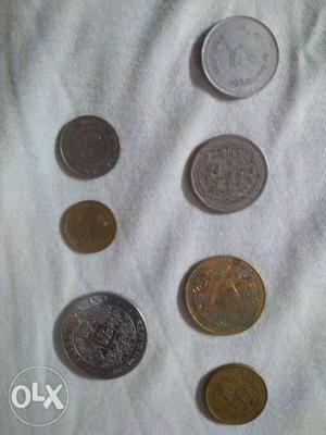 Singapore,Nepal,Bhutan Coins
