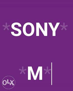 Sony Text On Purple Background