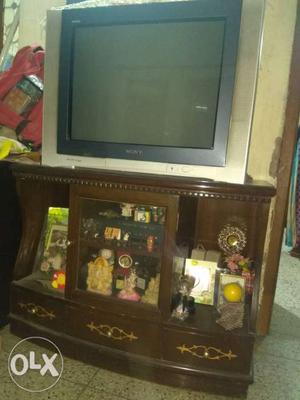 Sparkling wooden TV Stand with beautiful showcase
