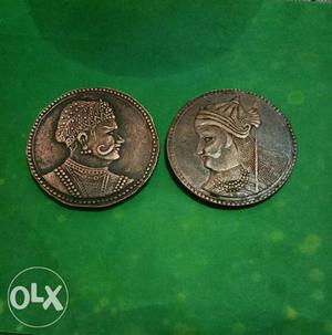 Very old Big copper 2 coins Maharana pratap