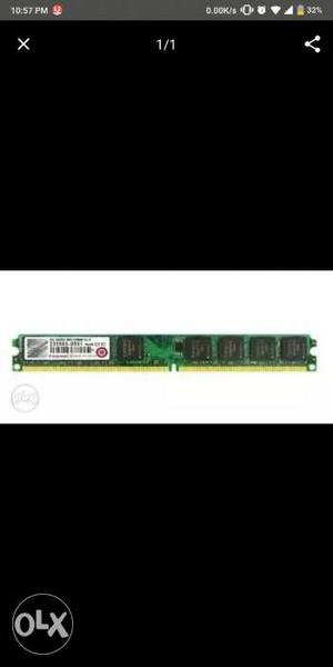 2GB DDR2 Ram Transcend new Green RAM Stick