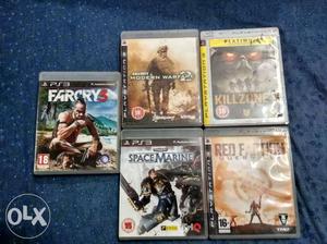 5 ps3 game cds Amazingly working