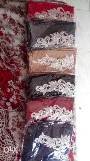 Ankle patch pack of 6 Rs. Plain cotton pack of 6 Rs.900