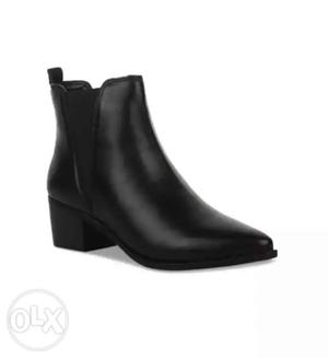 BRUNO MANETTI, woman black solid heeled boots,