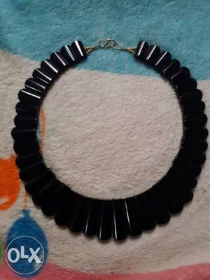 Beaded Black Necklace