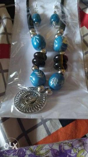 Beaded Blue And Black Necklace Pack