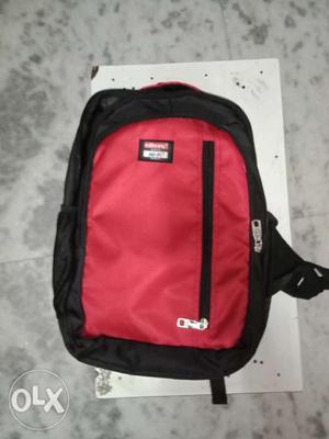 Black And Red Backpack