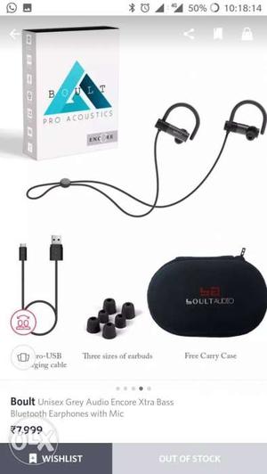Black Boult encore Bluetooth earphone its worth is  only