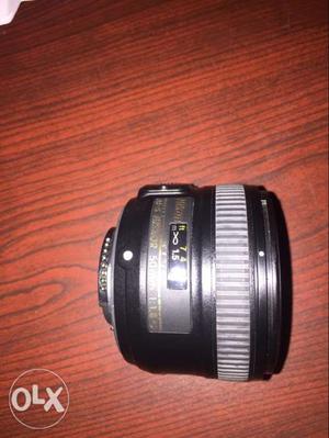 Black Nikon 55mm prime lens DSLR Camera Lens