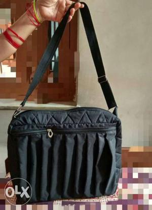 #Black Pleated Carry Bag #Multipurpose use #100%