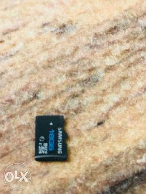 Black Samsung 16 GB Micro-SD Card