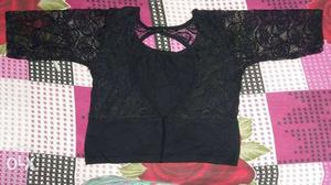Black free size blouse