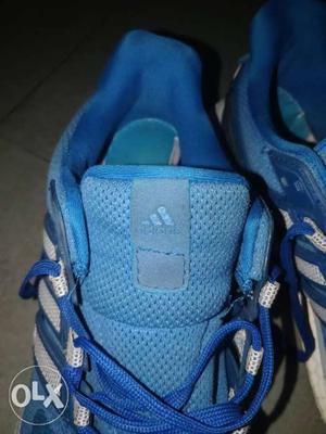 Blue - white. one pail Addidas shoes