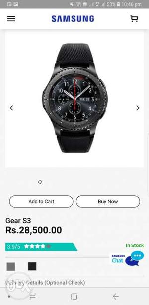Gear s3 frontier watch with all accessories BRAND