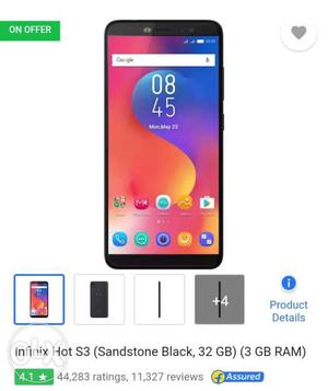 Infinix hot s3 good condition 4 months using