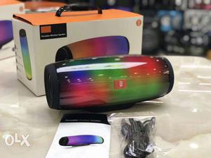 Multicolored Portable Bluetooth Speaker With Box